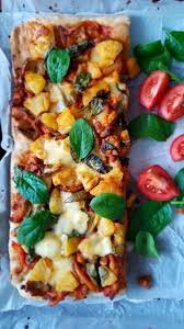 Pizza Au Poulet Ananas Poivrons Pizza Poulet Pizza Poivron Pizza