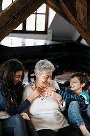 Two lovely shemales have fun with bf cock. Two Kids Tickling Grandma By Beatrix Boros Senior Boomer Stocksy United