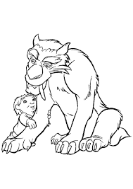 They were just trying to survive. Online Coloring Pages Coloring Pagea Child Hugs Diego Ice Age Coloring Books For Children
