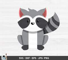 Download Cute Baby Raccoon Svg Raccoon Silhouette Woodlands Animal Etsy