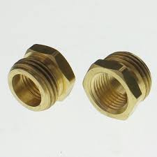 Tacoma Screw Products | 3/4" MGH x 1/2" FNPT Garden Hose Brass Fitting - Male  Hose to Female Pipe