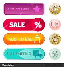 web elements shop buttons buy element cart business banner