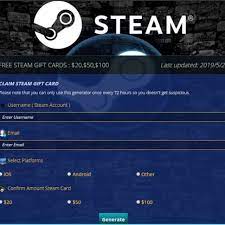 Steam gift cards can be sent as a gift to your family members or friends. Steam Gift Card Online Generator 2019