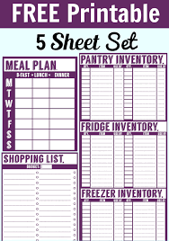 Free Kitchen Organization Printables To Help You Save Money Menu Planner Printable Meal Planner Printable Menu Planner Printable Free