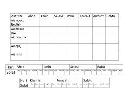 Senam pagi (cek suhu bb, tb). Pdf Jadual Harian Anak Wan Norazlina Zamry Academia Edu