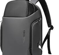 BANGE Mochila de negocios inteligente con puerto de carga USB, mochila de  trabajo ligera para hombres y mujeres, Gris, Moderno, minimalista
