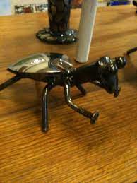 Bug Made With Large Spoon Railroad Stake And Small Nails And Round Stock For Legs A Couple Of Bearings For The Silverware Art Railroad Spike Art Welding Art