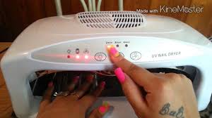 Double Wide Uv Nail Dryer Lamp Shellac 54 Watt Youtube