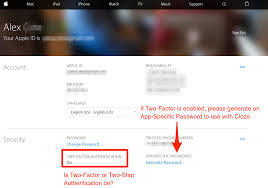 In case you change or reset your main apple id password, all your app specific passwords will be invalidated automatically to protect your account. How Do I Connect An Icloud Account With Two Factor Or Two Step Verification Enabled Cloze Help Center