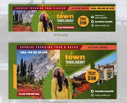 All of the travel ad designs use stock images and have editable elements like text presets, shapes and buttons, therefore making any graphic design template fully customizable. 22 Advertising Travel Banner Free Premium Psd Vector Downloads