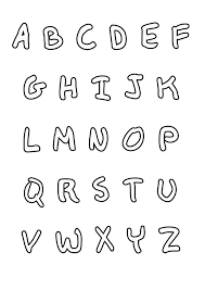 Alphabet Coloring Pages For Kindergarten Introduce The Alphabet With These Alphabet Coloring Lettering Alphabet Fonts Lettering Alphabet Cute Fonts Alphabet
