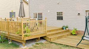 There are lots of viable methods that avoid the pitfalls that lead to uneven risers where i work, the grade at the end of a deck staircase often slopes, which means i have to establish where the bottom step will land before i can. How To Build Deck Steps Without Stringers