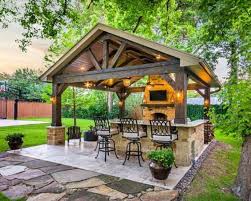 Cypress Or Chippendale Rocking Chairs Will Provide Your Patio An Elegance When Keeping The Intimate Loo Backyard Pavilion Backyard Gazebo Outdoor Patio Designs