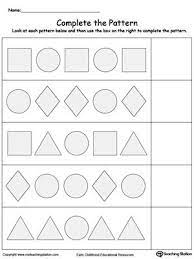 A space station is constructed in the shape of a hollow ring of mass 5.35 × 104 kg. Early Childhood Math Worksheets Pattern Worksheets For Kindergarten Ab Pattern Worksheet Shapes Worksheets