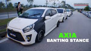 Klik gambar untuk paparan lebih besar. Perodua Axia Se Modified Fitment Stance Meet And Greet Stance Collaboration 2016 Youtube