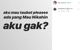 We did not find results for: Dinar Candy Taubat Dan Niat Cari Suami Respon Atta Halilintar Bikin Salfok Matamata Com