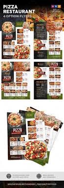 Pizza Restaurant Menu Flyers 3 4 Options Cleanfoodmenu Pizza Menu Design Menu Restaurant Menu Flyer
