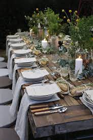 Choose tablecloth and placemat colors that complement the plates and dining room. Lzf Garden Party Table Setting Party Table Settings Table Settings Beautiful Table Settings