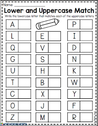Lower And Uppercase Match Interactive Worksheet Letter Worksheets Lowercase Letters Printable Capital Letters Worksheet