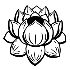 Coloriage Fleur de lotus facile en Ligne Gratuit à imprimer