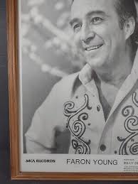 Vtg Faron Young Press Photo Poster Billy Eaton Talent Framed Country Music