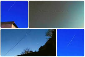Un train de points lumineux, régulier, presque géométrique, dans le ciel. Le Telegramme Bretagne Points Lumineux Dans Le Ciel Breton Ce Ne Sont Pas Des Extraterrestres