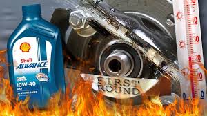 Nesse mesmo teste a motul deu 0,7 esse shell deu 0,13 agora que uso motul mesmo. Shell Advance 4t Ax7 10w40 Jak Skutecznie Olej Chroni Silnik 100 C Youtube