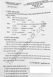 Đề thi, đề kiểm tra các môn lớp 10. Ä'á» Thi Ä'anh Gia NÄƒng Lá»±c Tuyá»ƒn Sinh Vao Lá»›p 6 Thcs Tráº§n Ä'Äƒng Ninh 2019 Ä'á» 2