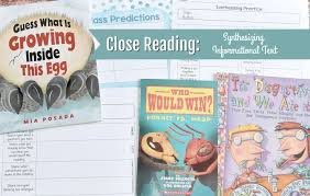 Of elements, ideas, or the structure of something. Synthesizing Informational Text The Curriculum Corner 123