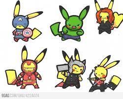 The Pikavengers Pikachu Avengers Funny Pokemon