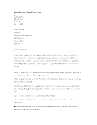 The cover letter examples below have been designed to help you write your own social services cover letter. Administrative Clerical Worker Cover Letter Templates At Allbusinesstemplates Com