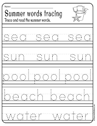 Kindergarten Preschool Summer Worksheets Free Printable Pdf Summer Worksheets Summer Words Preschool Summer Worksheets