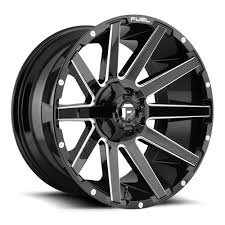 Black 8 Lug Wheels 22 Fuel Contra D615 Gloss Black Milled Wheel 22x10 8x180 18mm Lifted 8 Lug Rim Fuel Fuel Wheels Wheel Rims Fuel Offroad Wheels