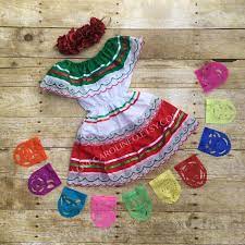 Baby Toddlers Mexican Dress Mexican Birthday Cinco De Mayo Etsy