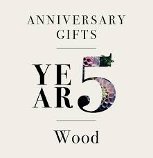 What is the traditional 35th anniversary gift? Our Guide To Fifth Anniversary Gifts Knock On Wood The Goods
