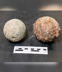 Archaeologists excavating near the northeast corner of the Alamo Church in  San Antonio have discovered a second intact cannonball linked to the 1836  Battle of the Alamo. The newly found iron cannonball