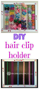 Before my daughter was three years old, her hair seemed to be short and she was always considered to be a younger brother. Diy Hair Clip Holder Mama Instincts
