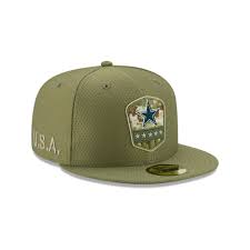 Men S New Era Olive Dallas Cowboys 2019 Salute To Service Sideline 59fifty Fitted Hat Dallas Cowboys Hats Salute To Service Fitted Hats