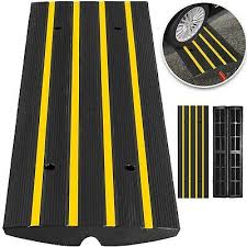 Vevor curb ramp rubber car driveway threshold ramps expandable center section. Rubber Curb Ramp Car Driveway Industrial Level Heavy Duty Garage Loading Dock 865472751863 Ebay