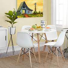22 wide x 20.5 deep x 36 high. Walnew Pre Assembled Mid Century Modern Dining Chairs Set Of 4 Multiple Colors Walmart Com Walmart Com