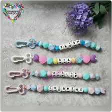 Beads you want (letter beads, color beads, wood beads, etc) to use in your design 3. Handmade Customized Bag Chain Keychain With Letter Beads Everything Else On Carousell
