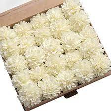 Afloral offers premium artificial plants, silk flowers, dried flowers and vases. Buy Ling S Moment 25pcs Real Looking Artificial Flowers Ivory Fake Dahlia Daisy Flower With Stem For Wedding Bridal Shower Bride S Bouquet Arrangement Decorations Online In Turkey B07hgvp79x