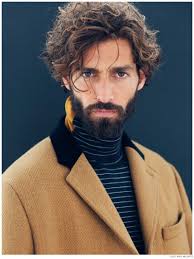 Maximiliano Patane Plays Makeup Artist For Elle Man Mexico Wavy Hair Men Mens Hairstyles Long Hair Styles Men