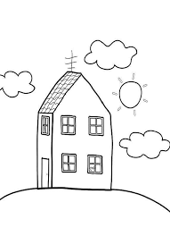Disegno Da Colorare Della Casa Di Peppa Pig Peppa Pig Libri Da Colorare Festa Di Compleanno Peppa Pig