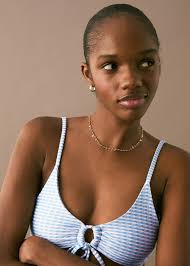 Bikini nœud texturé