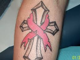 21 inspirational and beautiful breast cancer tattoos. Tatto Cancer Ribbon Tattoos For Guys