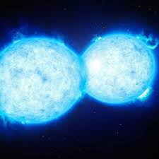 Hottest Heaviest Touching Double Star Earthsky Org Binary Star Star System Gravitational Waves