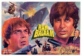 Ram Balram 1980 This Movie Directed By Vijay Anand Stared Dharmendra Amitabh Bachchan Zeenat Aman Re Old Film Posters Bollywood Posters Movie Lobby Cards