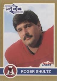 ROGER SHULTZ Autographed Signed 1991 Hoby card #14 Alabama Crimson Tide  Football