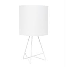 Perfect fit in my living room. Down To The Wire Table Lamp With Fabric Shade White Simple Designs Target